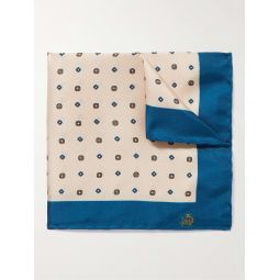 Printed Mulberry Silk-Twill Pocket Square