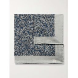 Paisley-Print Cotton Pocket Square
