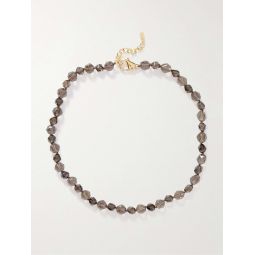 Brody Gold-Plated Quartz Beaded Necklace