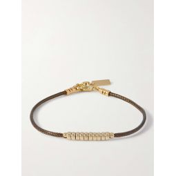 Alik Gold-Plated and Cord Bracelet