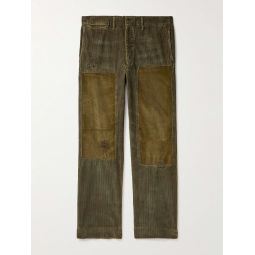 Field Straight-Leg Patchwork Cotton-Corduroy Trousers