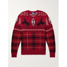 Intarsia Wool-Blend Sweater
