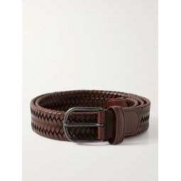 3.5cm Woven Leather Belt