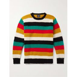 Striped Brushed-Wool Sweater