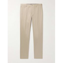Slim-Fit Cotton-Blend Gabardine Trousers