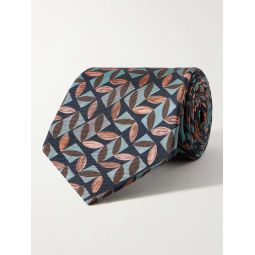 8cm Printed Silk-Twill Tie