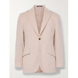 Slim-Fit Unstructured Cotton-Corduroy Suit Jacket