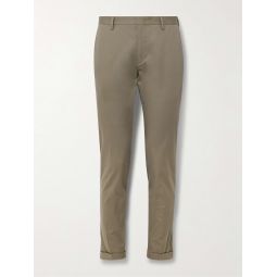 Slim-Fit Cotton-Blend Twill Trousers