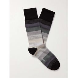 Erwin Striped Cotton-Blend Socks