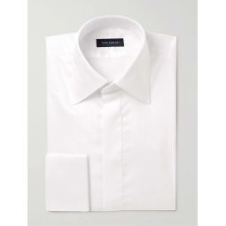 Cutaway-Collar Cotton and Lyocell-Blend Shirt