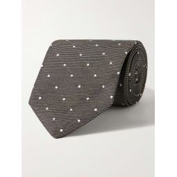 8cm Polka-Dot Silk-Jacquard Tie