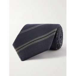 8cm Striped Silk Tie