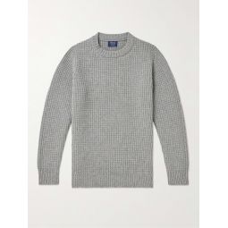 Cliveden Waffle-Knit Wool Sweater