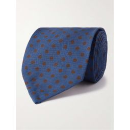 8cm Polka-Dot Silk-Twill Tie