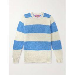 Shaggy Bear Striped Brushed-Wool Sweater