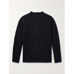 Super Cult Slim-Fit Cable-Knit Virgin Wool Sweater