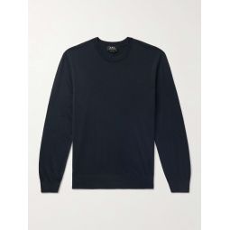 Julio Logo-Embroidered Cotton and Cashmere-Blend Sweater