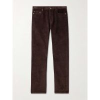 Jean Straight-Leg Cotton and Linen-Blend Corduroy Trousers