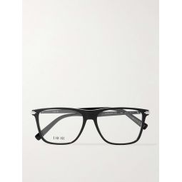 Blacksuit S18I Acetate and Silver-Tone Square-Frame Optical Glasses