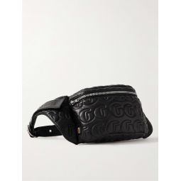 Embellished Quilted Leather Belt Bag
