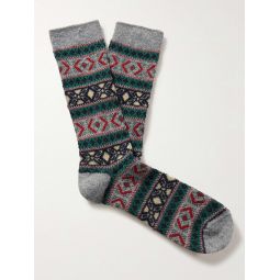 Jacquard-Knit Socks