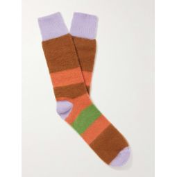 Striped Oasi Cashmere-Blend Socks