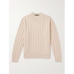 Kelvir Face Cable-Knit Wool-Blend Sweater