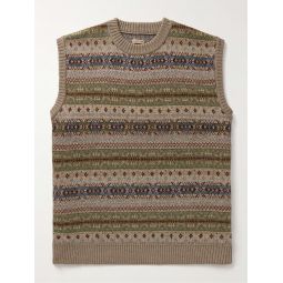 Fair Isle Wool-Blend Sweater Vest