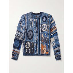 Boro Gaudy Cotton-Blend Jacquard Sweater