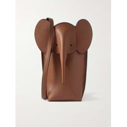 Elephant Pocket Leather Messenger Bag