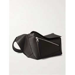 Puzzle Edge Small Leather Belt Bag
