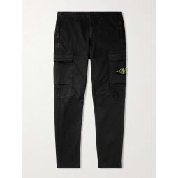 Tapered Stretch-Cotton Cargo Trousers
