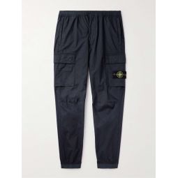 Tapered Cotton-Blend Cargo Trousers