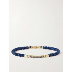 Gold, Lapis Lazuli and Sapphire Bracelet