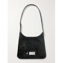 Platt Cracked-Leather Messenger Bag