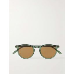 Carlton Sun Round-Frame Acetate Sunglasses
