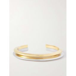 Set of Two Gold- and Silver-Tone Bracelets