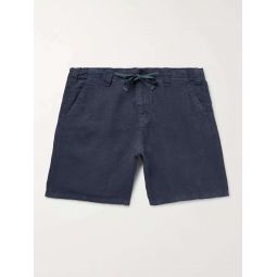Slim-Fit Linen-Chambray Drawstring Shorts