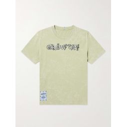 Printed Tie-Dyed Cotton-Jersey T-Shirt