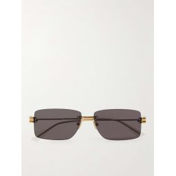 Frameless Gold-Tone Sunglasses