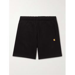 Chase Straight-Leg Logo-Embroidered Cotton-Blend Jersey Shorts