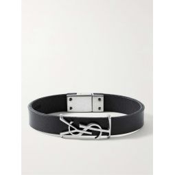 Opyum Leather and Silver-Tone Bracelet