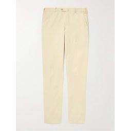 Pantaflat Slim-Fit Pleated Stretch-Cotton Trousers