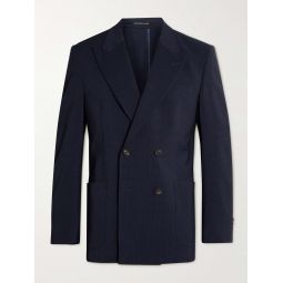 Active Unstructured Wool-Blend Seersucker Suit Jacket