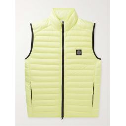 Channel Logo-Appliqued Quilted Shell Down Jacket