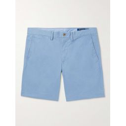 Straight-Leg Cotton-Blend Twill Bermuda Shorts