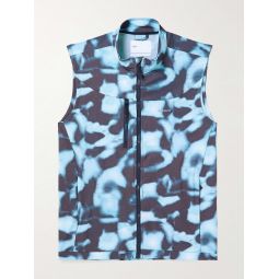 Printed Stretch-Ripstop Gilet