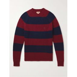 Shetland Striped Wool-Blend Sweater