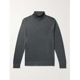 Metallic Knitted Rollneck Sweater