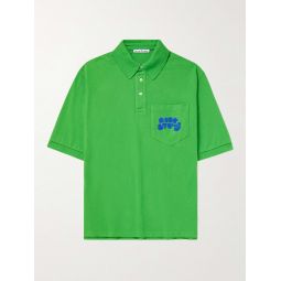 Exgo Ric Rac-Trimmed Cotton-Jersey Polo Shirt